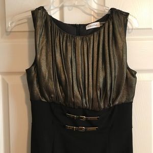 Calvin Kline Black and gold dress